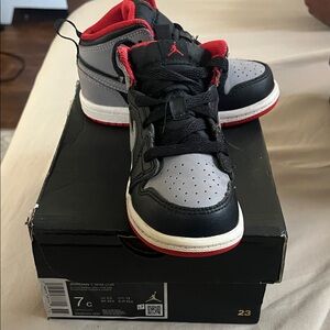 Air Jordan Black and Red Sneakers